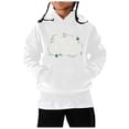thumbnail image 1 of AJIWYH Sweat à Capuche pour Filles Manches Longues Mode Imprimé Blanc, 8-9 Ans, 1 of 4