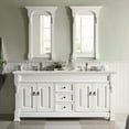 thumbnail image 2 of James Martin Vanities 147-V72-3Ldl Brookfield 72" Double Basin Wood Vanity Set - White, 2 of 2