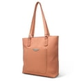 thumbnail image 2 of Koltov Vegan Leather Lexi Tote, Salmon, 2 of 6