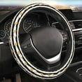 thumbnail image 4 of Kdxio Gold Flamingo Print Elastic Stretch Steering Wheel Cover,Auto Steering Wheel Cover,15 Inch Anti-Slip,Warm in Winter and Cool in Summer,Fit Suvs,Vans Cars,Trucks, 4 of 7