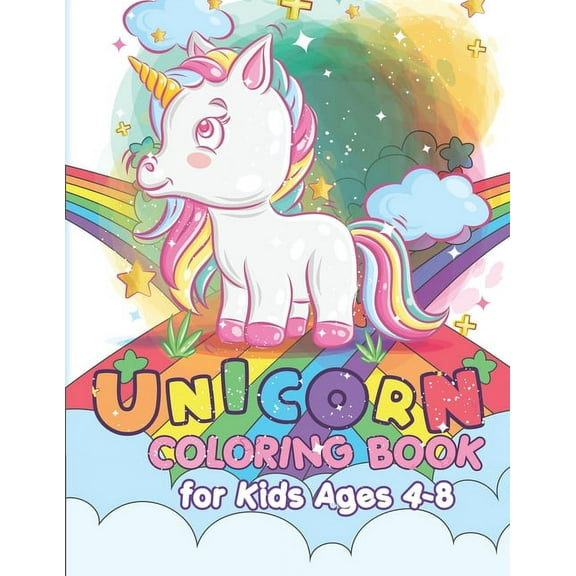 Volume Unicorn Coloring Book for Kids Ages 4-8: 42 Unique Unicorn coloring pages for kids Toddlers Boys & Girls, 8.5 x 11 Inche, Book 4, (Paperback)