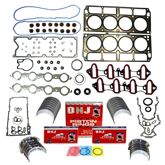 DNJ RRK3168 Re-Ring Kits Set Fits Cars & Trucks 02-08 Buick Cadillac Chevrolet Isuzu 4.8L-5.3L OHV