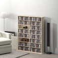 thumbnail image 2 of HOMCOM Media Storage Cabinet 8-Tier DVD Shelf with Adjustable Shelves, 2 of 10
