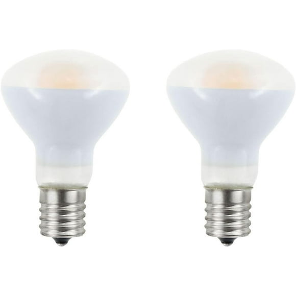 TRAHOO-2-Pack R14 E17 LED Mini Reflector Floodlight Light Bulb,4W Warm White 3000K, E17 Intermediate Base Mini Light Bulbs, Curio Cabinet Light Bulb Non-Dimmable