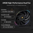 thumbnail image 5 of Thermalright Peerless Assassin 120 Vision MAX ARGB CPU Cooler, 5 Inch LCD, TL-K12 2150RPM 120mm Fans, for AMD AM4/AM5, Intel 1851/1700, 5 of 5