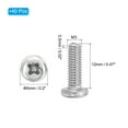 thumbnail image 2 of Uxcell Phillips Pan Head Screws, 40 Pack M3-0.5 x 12mm 304 Stainless Steel 18-8 Full Thread Pan Head Machine, 2 of 7