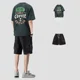 thumbnail image 5 of Conjuntos de chándal, pantalones cortos, top gris, estampado deportivo, ropa para hombre, camiseta de jogging, tendencia chic básica 2024, XL, 5 of 5