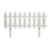 Coollooc Garden Fence with Fence Insert White Plastic Fence Garden Picket Fence Edgings Lawn Flowerbeds Plant Borders Decorative Garden Yard(M)