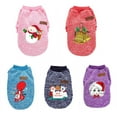 thumbnail image 2 of Pet Dog Costume Cute Animal Christmas Printed Pet Coat Cotton Soft Pullover Dog Shirt Jacket Sweater Cat Sweater Pets Clothing Outfit, 2 of 5