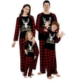 thumbnail image 3 of Pijamas familiares a juego de Navidad 2025, pijamas con estampado Dear Merry Xmas, conjunto de ropa de dormir para adultos y niños, mono de bebé + ropa para perros, 3 of 4