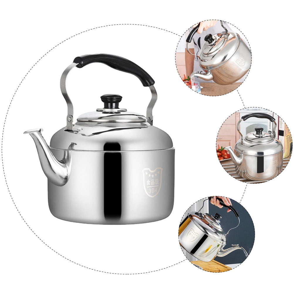  Tea Kettle Small Teapot: 0. 8L Stovetop Teakettle Metal Tea Pot  with Lid Traditional Vinegar Milk Tea Diffuser Bottle for Home BBQ  Party/510: Home & Kitchen
