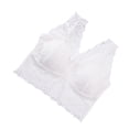 thumbnail image 4 of Sujetador de mujer de encaje Sexy Bralette Girl Elástico con correa de hombro ancha Sujetador Ropa interior de mujer, Blanco Methold AP001220-01B, 4 of 7