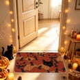 thumbnail image 2 of TanSiDing Halloween Mat, Soft Polyester Fleece Bathroom Floor Mat, Non-Slip Ghost Pattern Carpet, Decorative Entryway Rug for Spooky Home Decor 60*40cm, 2 of 6