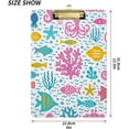 thumbnail image 3 of Coolnut Sea Life Clipboard, Acrylic Standard A4 Letter Size Clip Board with Low Profile Clip for Office, Classroom, Doctor, Nurse and Teacher, 12.5"x9", 3 of 7