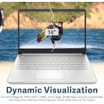 thumbnail image 3 of HP 14" FHD IPS Laptop for Business and Student, AMD Ryzen 3 3250U Processor, 16GB RAM, 1TB PCIe SSD, AMD Radeon Graphics, HD Webcam, Wi-Fi, Bluetooth, Windows 11 S, Silver, 32GB Hotface USB Card, 3 of 7