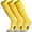 3-Pair Yellow, variant on Knee High Soccer Socks Team Sport Cushion Socks for Boys Girls Men Women [3-Pair Yellow,L]