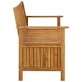 thumbnail image 2 of vidaXL Garden Storage Bench 120 cm Solid Acacia Wood, 2 of 5