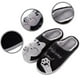 thumbnail image 4 of Pantuflas de gato de la suerte JAMW de algodón suela gruesa para el hogar invierno color negro talla 44-45, 4 of 5