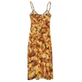thumbnail image 4 of Gold yellow fall maple leaves Sleeveless Dress african dresses for woman dress for women birthday dress for woman, 4 of 5