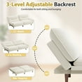 thumbnail image 4 of Furmax Futon with Five Angles Adjustable Armrests and Adjustable Backrest Futon Sofa Couch for Small Spaces Living Room Office,Beige, 4 of 7