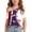 Multicolor, variant on Girls 4th of July Off Shoulder Short Sleeve Top Multicolor Patriotic Butterfly Print Summer Shirt for Kids,Size 5 T