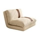 thumbnail image 4 of Sofá cama plegable, sofá cama individual, transpirable, suave, decoración de suelo, colchón, silla para dormir para adultos, hogar, sala de estar y oficina y marrón, 4 of 8