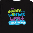 thumbnail image 4 of Inktastic My Daddy is the World’s Best Truck Driver Boys or Girls Long Sleeve Toddler T-Shirt, 4 of 5