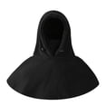 thumbnail image 1 of Injueey Máscara femenina de poliéster, gorros cálidos para mujer, máscara de esquí a prueba de viento de invierno, capucha Sherpa, Suministros térmicos negro, 1 of 6