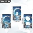 thumbnail image 7 of Yayeee Blank Wall Plate Cover 1-Gang 4.5"x2.7" Home Unused Decorative Outlet, Floral Moon, 7 of 7
