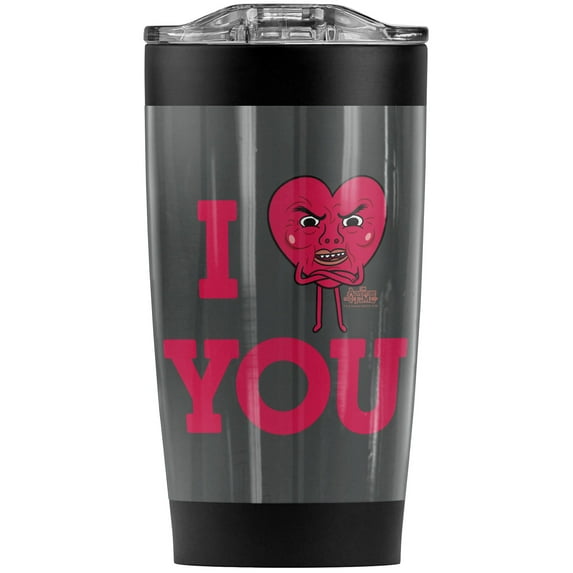 Adventure Time/Ricardio Valentine'S Day Stainless Steel Tumbler 20 oz Coffee Travel Mug/Cup, Vacuum Insulated & Double Wall with Leakproof Sliding Lid | Great for Hot Drinks and Cold Beverages