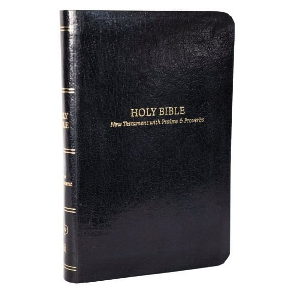Pre-Owned KJV Holy Bible: Pocket New Testament with Psalms and Proverbs, Black Leatherflex, Red Letter, Comfort Print: King James Version (Paperback)