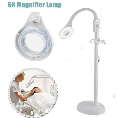 5X Magnifying Lamp, Led Magnifying Floor Light Skincare Tattoo Manicure Beauty Spa Makeup Light Us