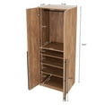 thumbnail image 3 of Manhattan Comfort Lee Wardrobe Closet 3.0 from Engineered Wood in Golden Brown, 3 of 9
