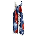 thumbnail image 3 of Wiyuqeen Women's 4th of July Overalls Linen Spaghetti Strap Romper Jumpers Independence Day Harem Jumpsuits Plus Size Casual Beach Jumpers, 3 of 6
