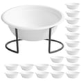 thumbnail image 1 of Miangastore 1 Set Pets Disposable Feeding Bowls Wet Dry Pet Food Bowl Water Feeding Dish with Rack, 1 of 7