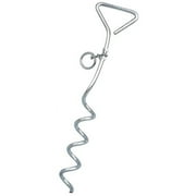 Camco 42572 12" Spiral Anchor Tie-Out with 360-Degree Swivel Ring - Secures Your Pet While Outside