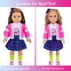 thumbnail image 3 of Set de moda K.T. Fancy Doll de 18 pulgadas, estilo británico, con 14 piezas, 3 of 7
