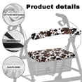 thumbnail image 5 of HELLHERO Cow-patterned Daisies Rollator Walker Seat and Backrest Rollbar Covers Set & Seat Back Covers for Parks Stain Proof Easy to Clean Secure Fit Reusable, 5 of 7