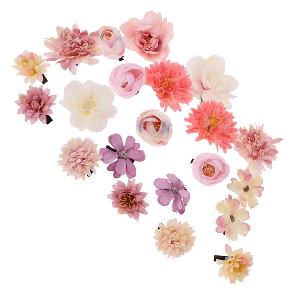 OATIPHO 21Pc Layered 3D Flower Hair Clips in Assorted Colors for Elegant and Damage-Free Hair Styling