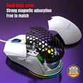thumbnail image 5 of Souris de Jeu à Commande Filaire Rétroéclairage RVB 7200 Dpi Souris Légère Réglable avec Dos Interchangeable Noir, 5 of 5