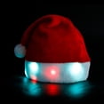 thumbnail image 4 of Coofit Christmas Santa Hat Festive LED Xmas Light up Hat Santa Claus Cap for Adult Kid, 4 of 10