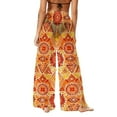 thumbnail image 6 of SELONE Swimsuit Cover for Women Wide Leg Beach Trouser Summer Sun Protection Pants Hawaiian Boho Clothes, 6 of 7