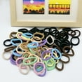 thumbnail image 3 of 120Pcs Hair Ties, Seamless Cotton Hair Bands Ponytail Holders Hair Accessories for Women Girls, No Damage for Thick Hair ( Multi-color ), 3 of 7