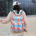 thumbnail image 3 of AMERTEER 3Pcs Tie-Dye Backpack for Student Bookbag Set with Lunch Box Pencil Case(Purple), 3 of 6
