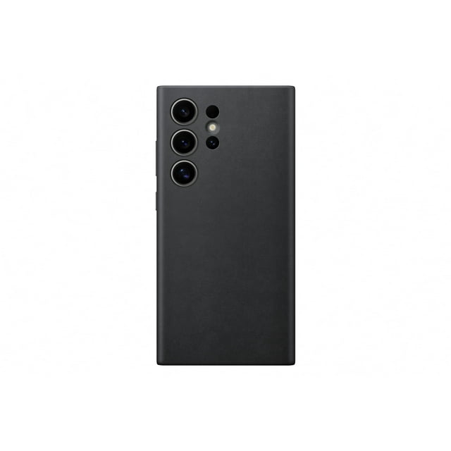 Funda para teléfono Samsung Galaxy S24 de piel ultra vegana negra