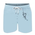 thumbnail image 4 of Mens Casual Pantalones Cortos en Forma de Corazón Impreso Cordón Bolsillo Playa, Poliéster Spandex para Primavera Verano Al Aire Libre Y Diario, 4 of 8