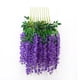 thumbnail image 1 of Glicina artificial Nikou decoración de interiores adorno de glicina color morado 6 hojas, 1 of 12