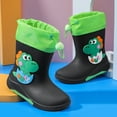 thumbnail image 4 of XIYON Toddler Rain Boots Kids Shoes Lightweight Toddler Booties With Detachable Covers Cute Bunny Dinosaur Design For Daily Wear And Rainy Days 5.5-6 Years, 4 of 4
