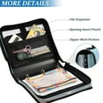 thumbnail image 4 of DIXRUYEE Zipper BinderTrapper of keeper Documents Organized Design Seagull Siblings Printed, 4 of 8