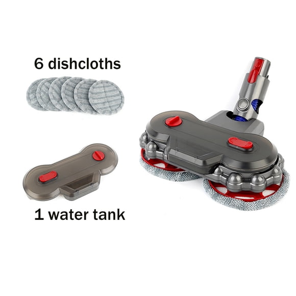 Electric Mop Head Replacement for Dy*son V7 V8 V10 V11, Floor Cleaning Humidifying Brush with 1 Water Tank & 6 Mop Cloths
